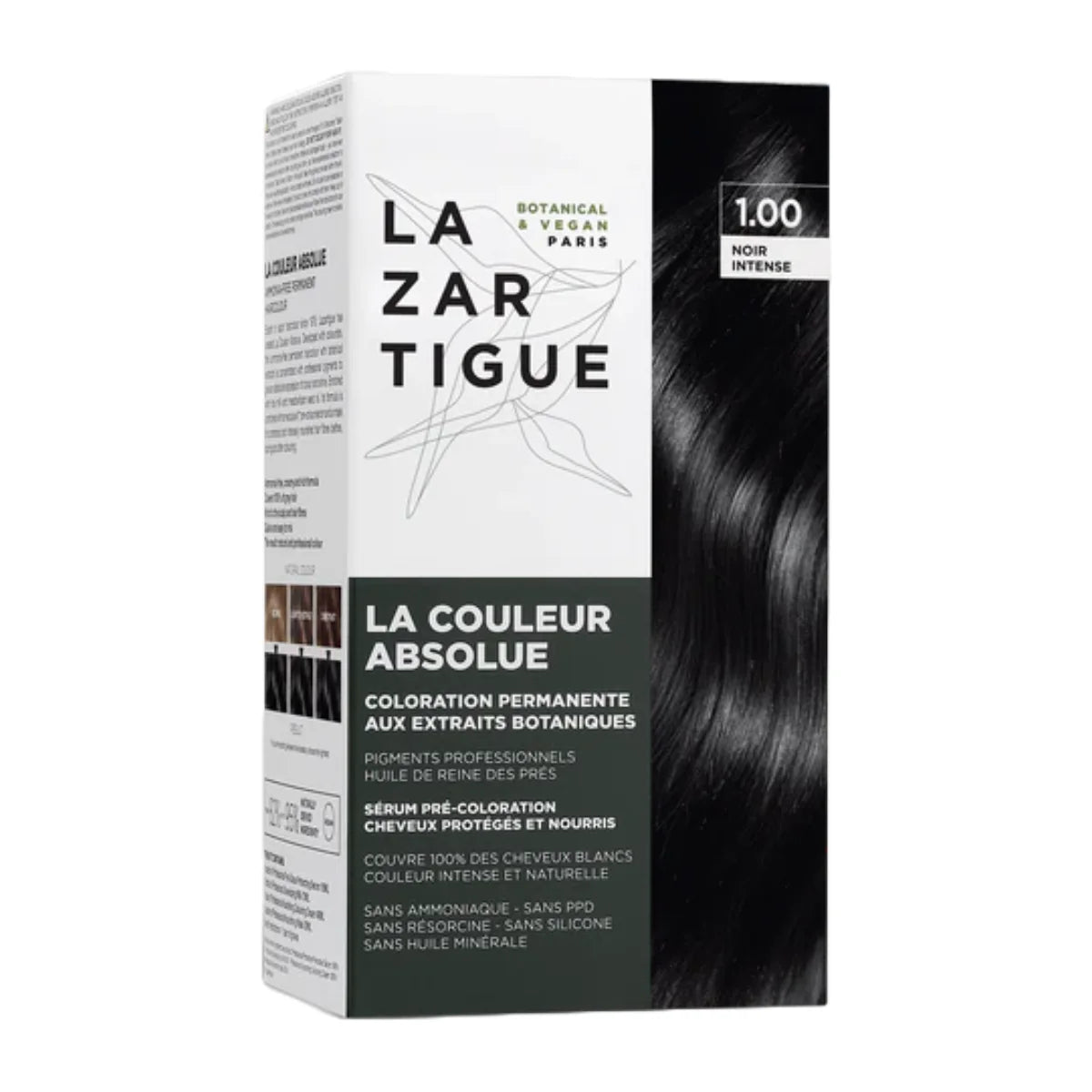 Lazartigue tinte 1.00 Noir Intense