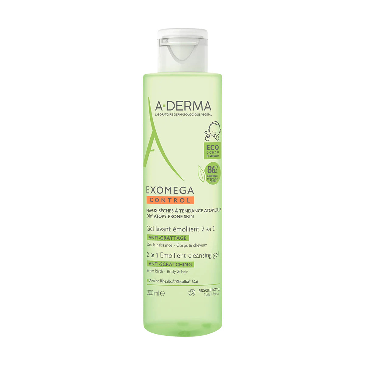 A-Derma Gel Baby Cabello y Cuerpo 200ml