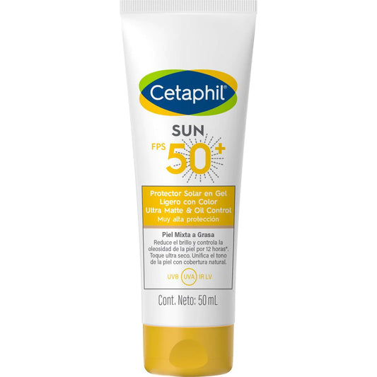 Cetaphil Sun Protector Solar Gel con Color FPS50+ 50ml