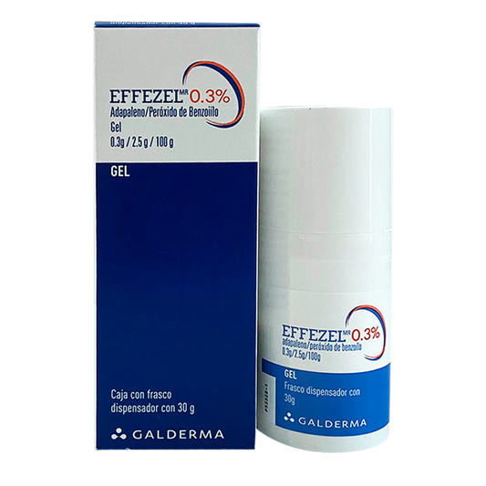 Effezel Gel 0.3% (Adapaleno/Peróxido de Benzoílo) 30g