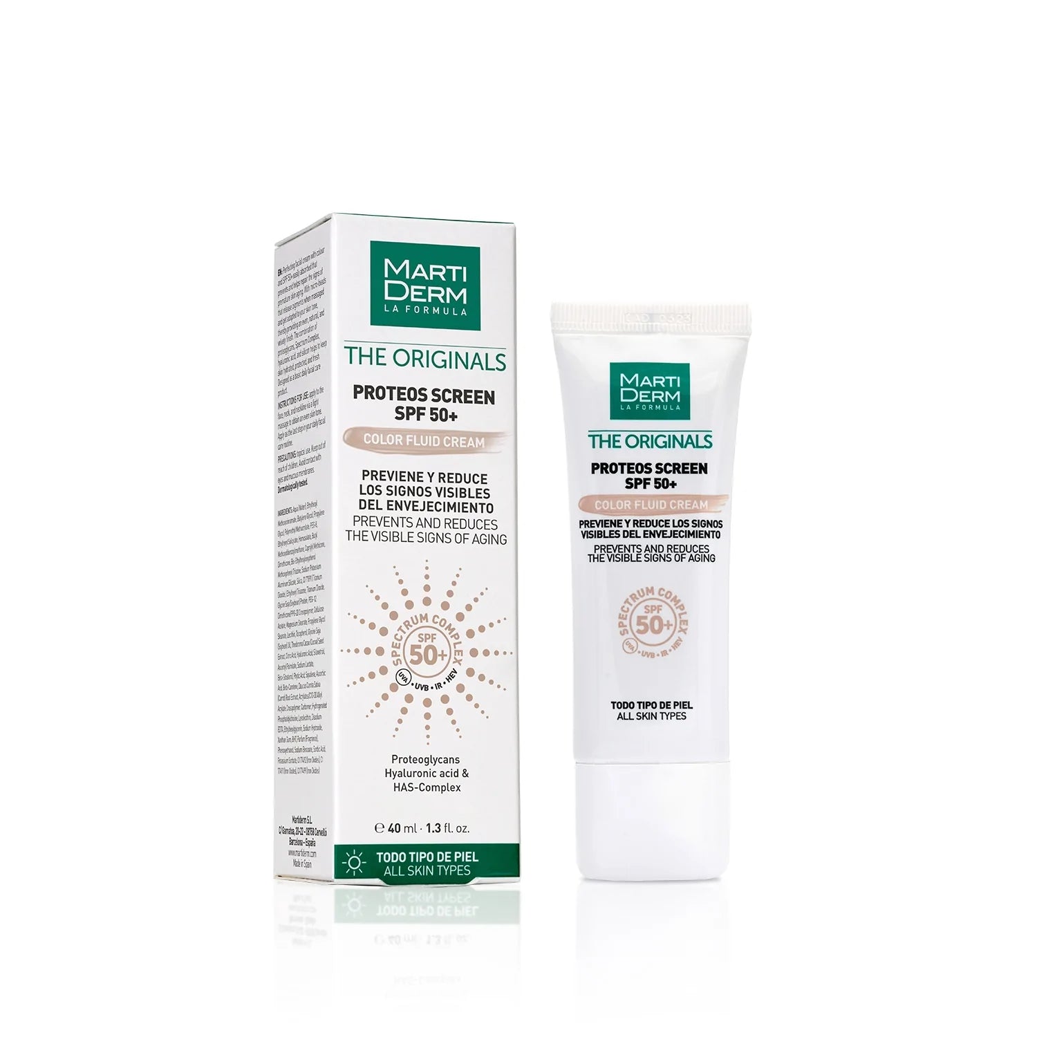 Proteos Screen SPF50+ Crema Fluida con Color 40ml