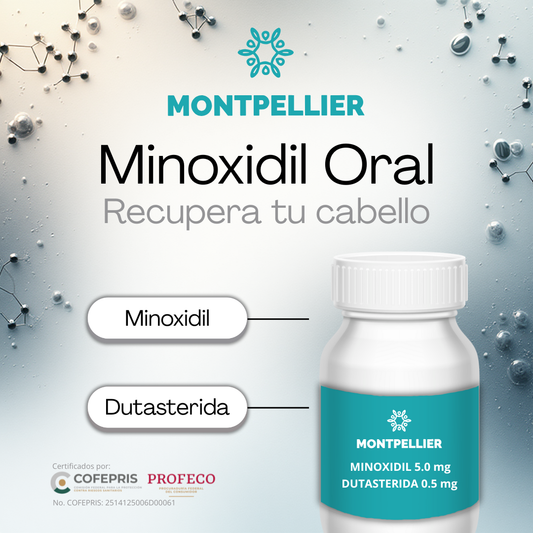 Minoxidil 5% + Dutasterida 0.5% Montpellier (Regenmane) 60 caps