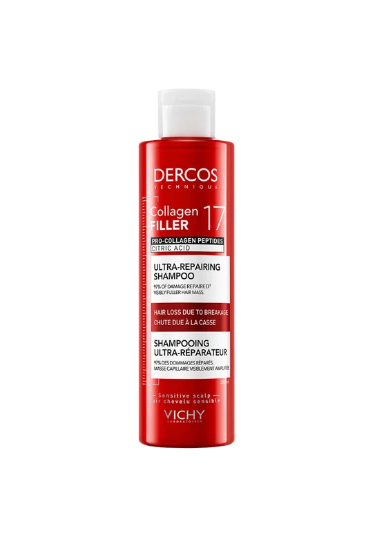 Dercos Shampoo Reparador Collagen Filler 17