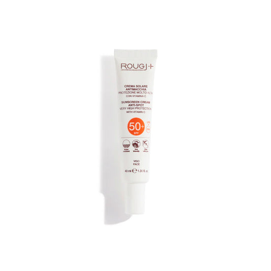 Crema Solar FPS 50+ Rostro Anti-Manchas con Vitamina C Rougj+