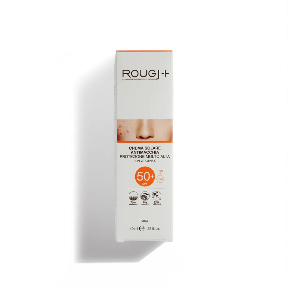 Crema Solar FPS 50+ Rostro Anti-Manchas con Vitamina C Rougj+