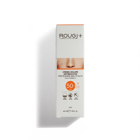 Crema Solar FPS 50+ Rostro Anti-Manchas con Vitamina C Rougj+