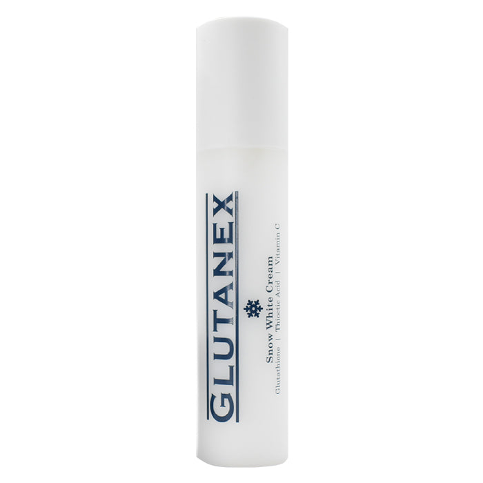 GLUTANEX™ SNOW WHITE Crema Aclarante, Seborreguladora y Antioxidante con Glutatión, Ácido Tióctico, Vitamina C y Niacinamida (50gr.)