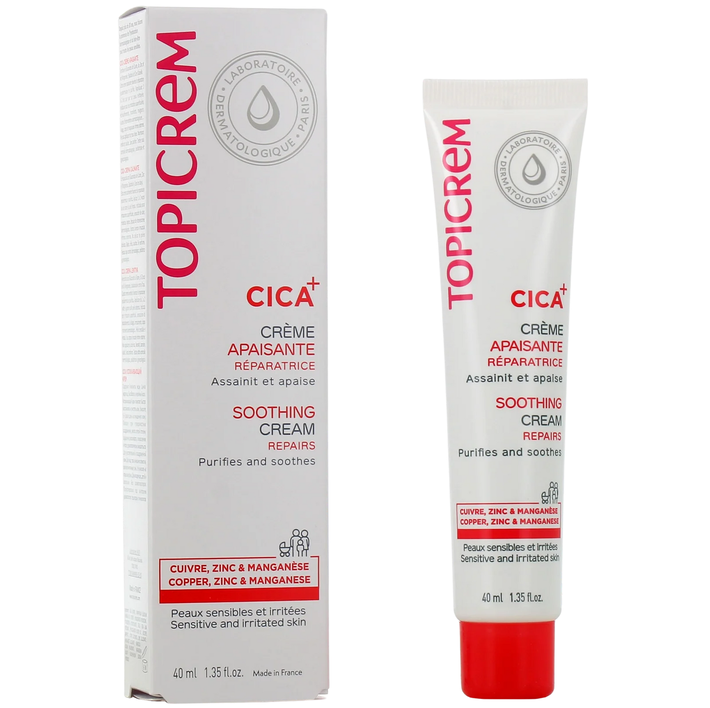 Topicrem - Crema para la Piel Sensible Calmante- CICA+