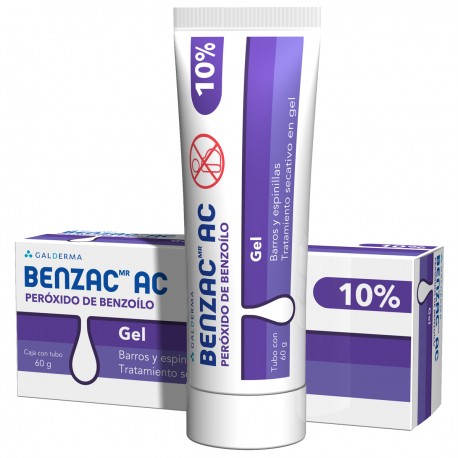 Benzac AC 10% (Peróxido de Benzoílo) Gel 60g
