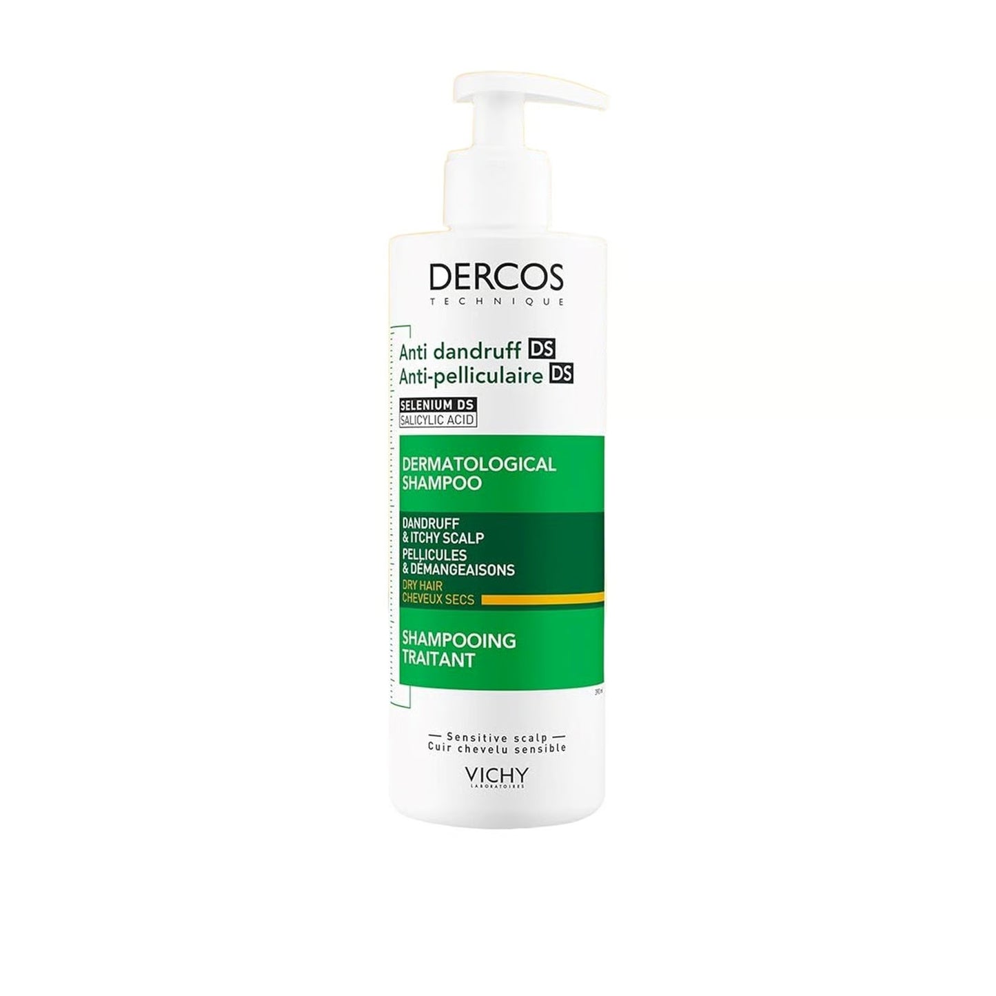 Dercos Champú Anticaspa DS para Cabello Seco/Cabello normal a graso 390ml