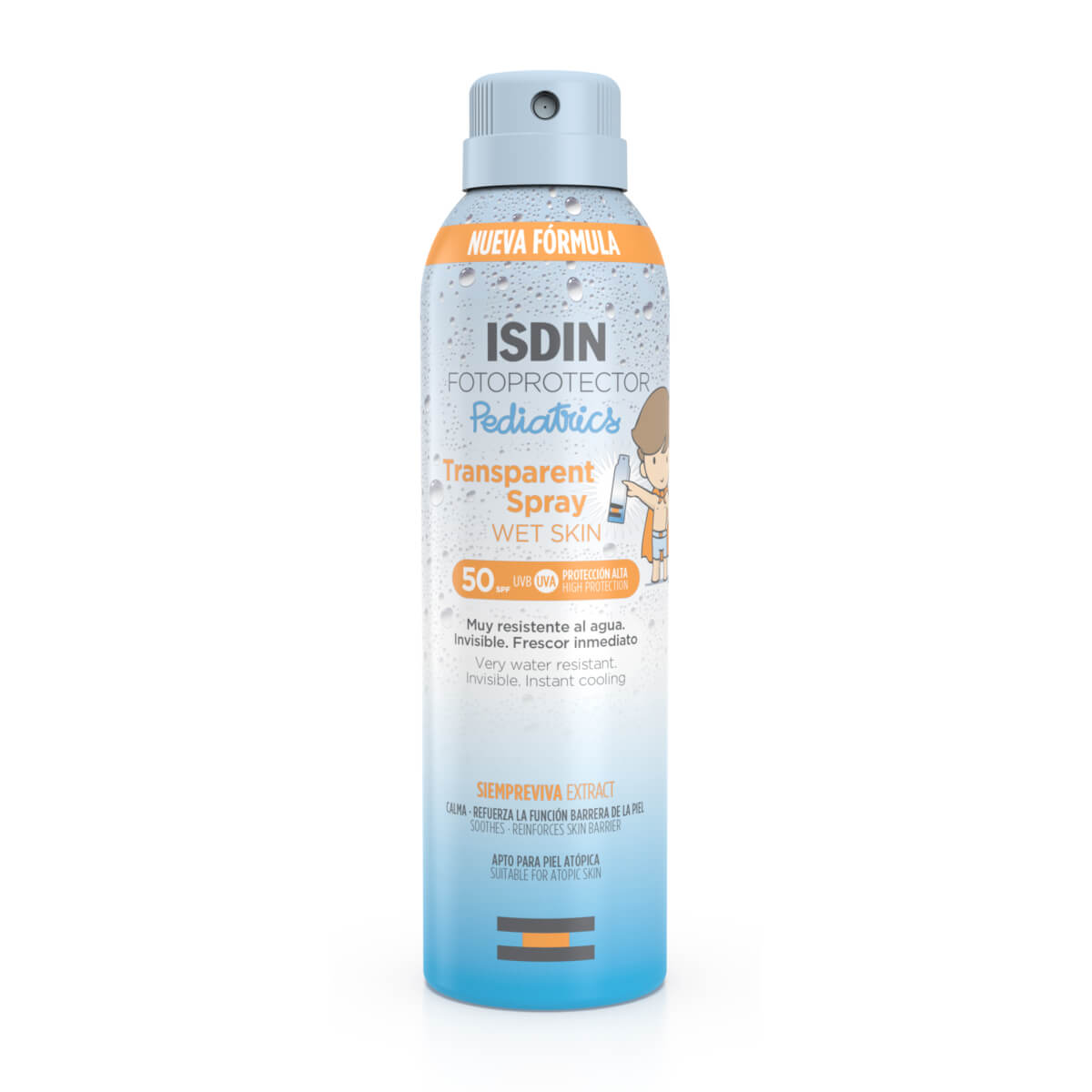 Fotoprotector Pediatrics Spray Transparente Wet Skin 200ml